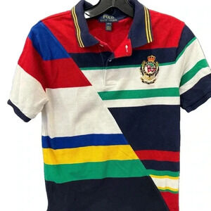 Rare Polo Ralph Lauren Exclusive Youth Size L 14-16 Shirt Diagonal Yacht Club NY